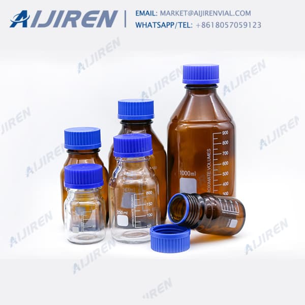 biochemistry laboratory uses chemical amber reagent bottle